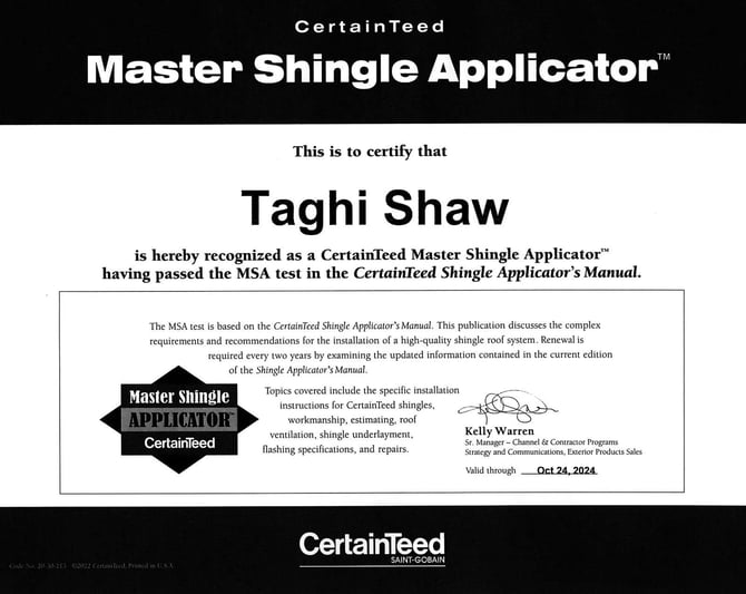 CertainTeed Certification