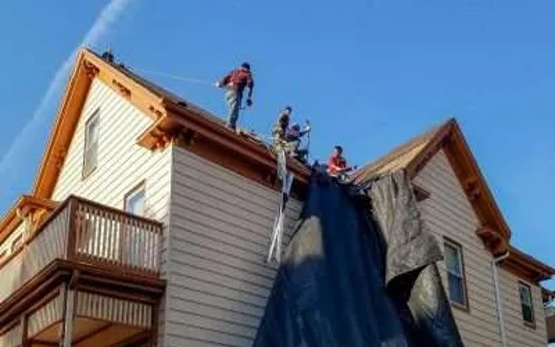 Waze Development Team at Work on a Roofing Installation