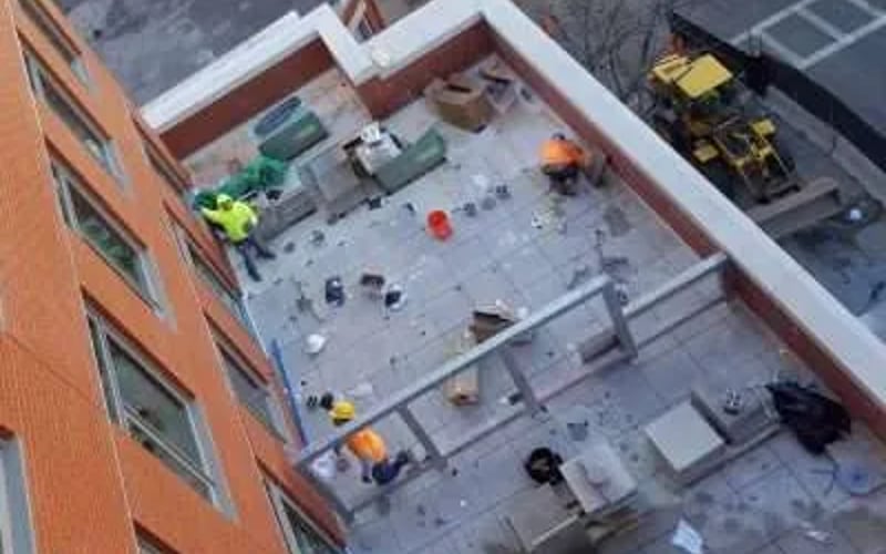 Rooftop block deck build