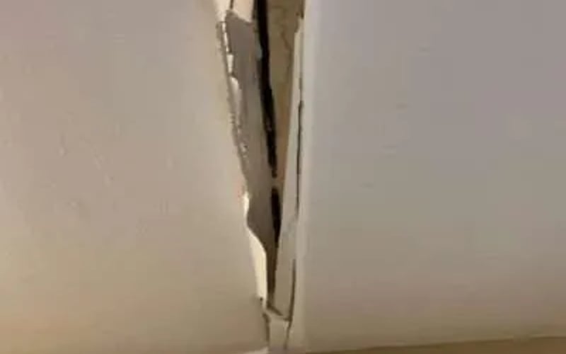 Ceiling crack Saugus