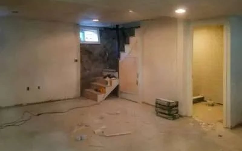 Basement under construction
