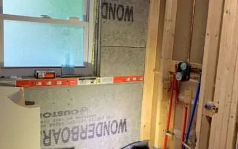 Bathroom under construction