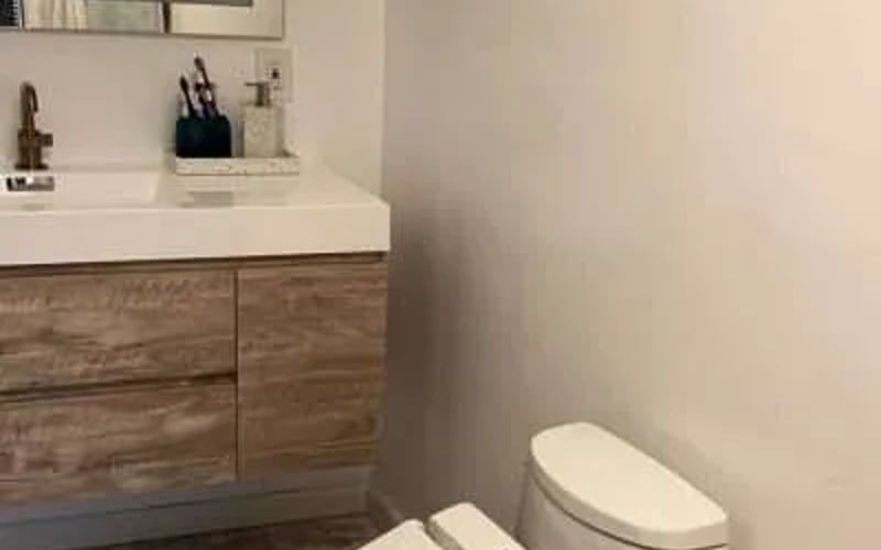 Toilet installed