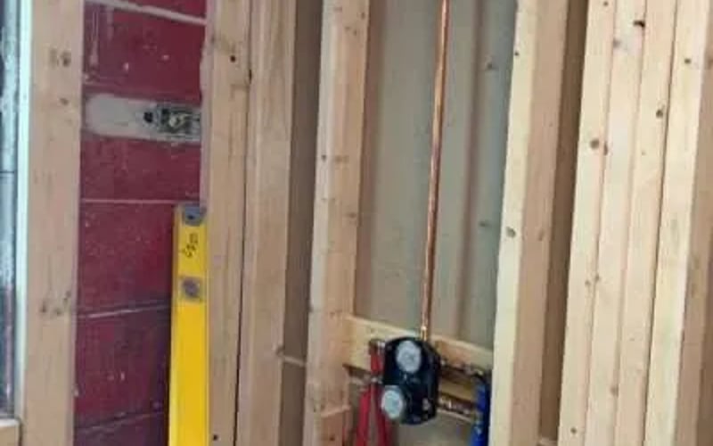 Bathroom under construction