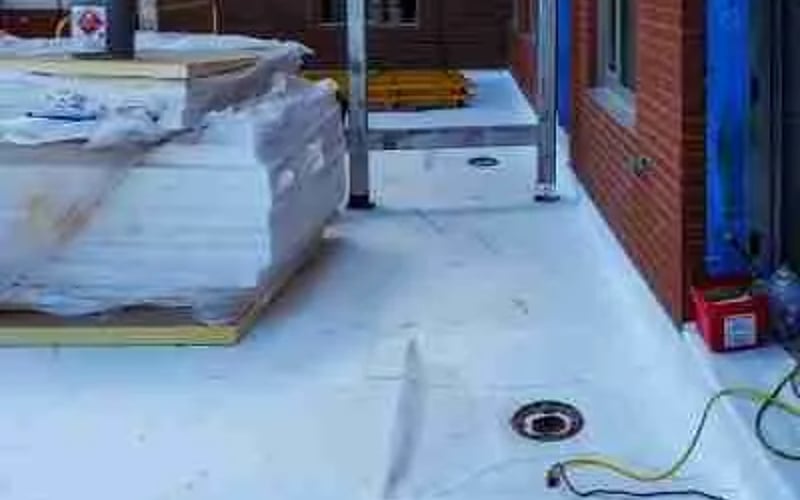 Roofing Supplies on Pallet, TPO Roof by Waze Development
