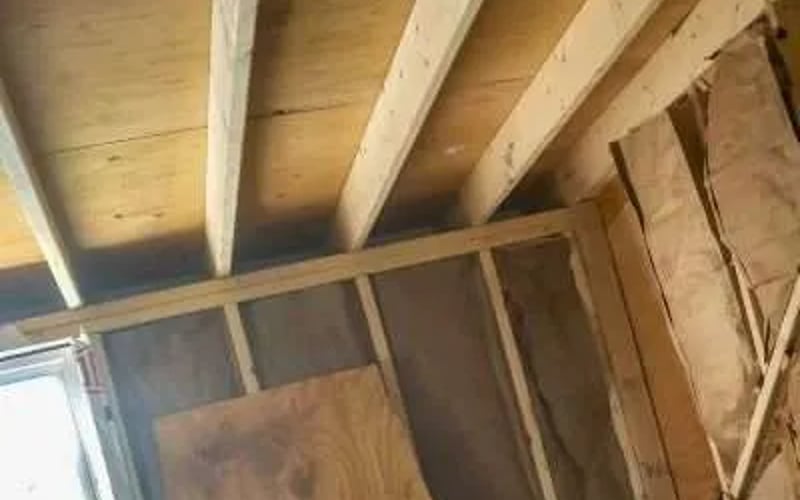 New Framing, Studded Walls and Ceiling