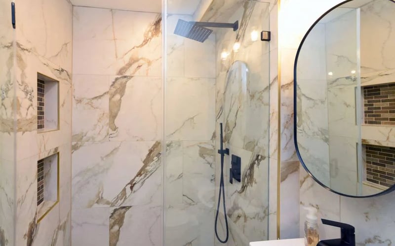 Bathroom remodel by Waze Development