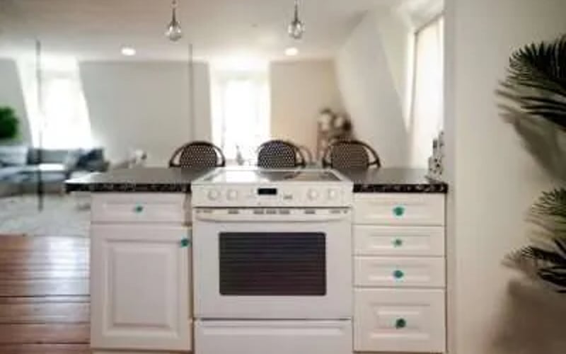 Stove and island