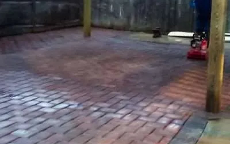 Stone patio